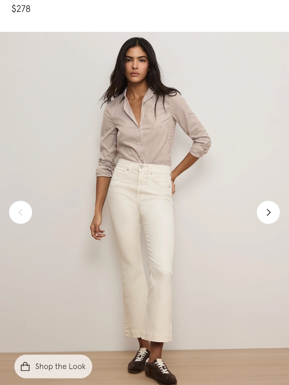 Veronica Beard Carson High-Rise Jeans in Off-White